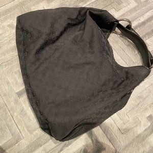 Gucci Guccissima Black Hobo